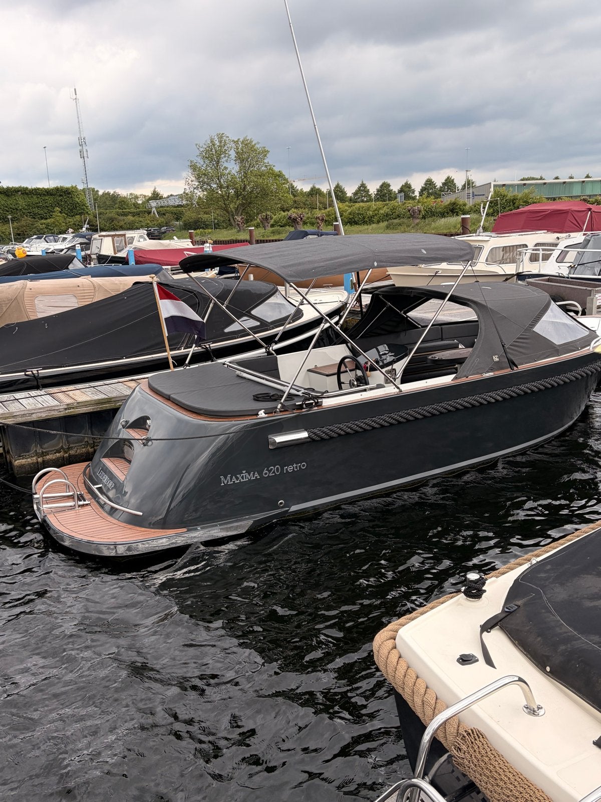 Ligplaats io /Snel varen?/2021 Maxima 620 Retro/ Honda 40 pk, Overige merken, Gebruikt, Buitenboordmotor, 1.00 - 1.50 meter