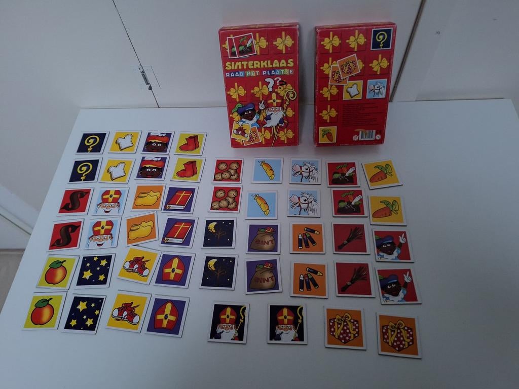 Sinterklaas Memory spel met 48 kaarten, Ophalen of Verzenden, Zo goed als nieuw
