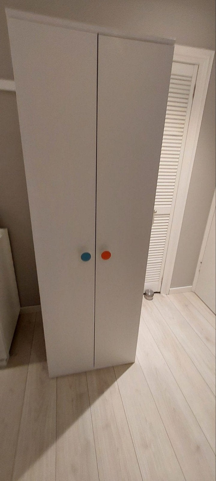 Ikea Godishus witte kledingkast met hang- en legruimte, Ophalen, Met deur(en), Gebruikt, 50 tot 100 cm