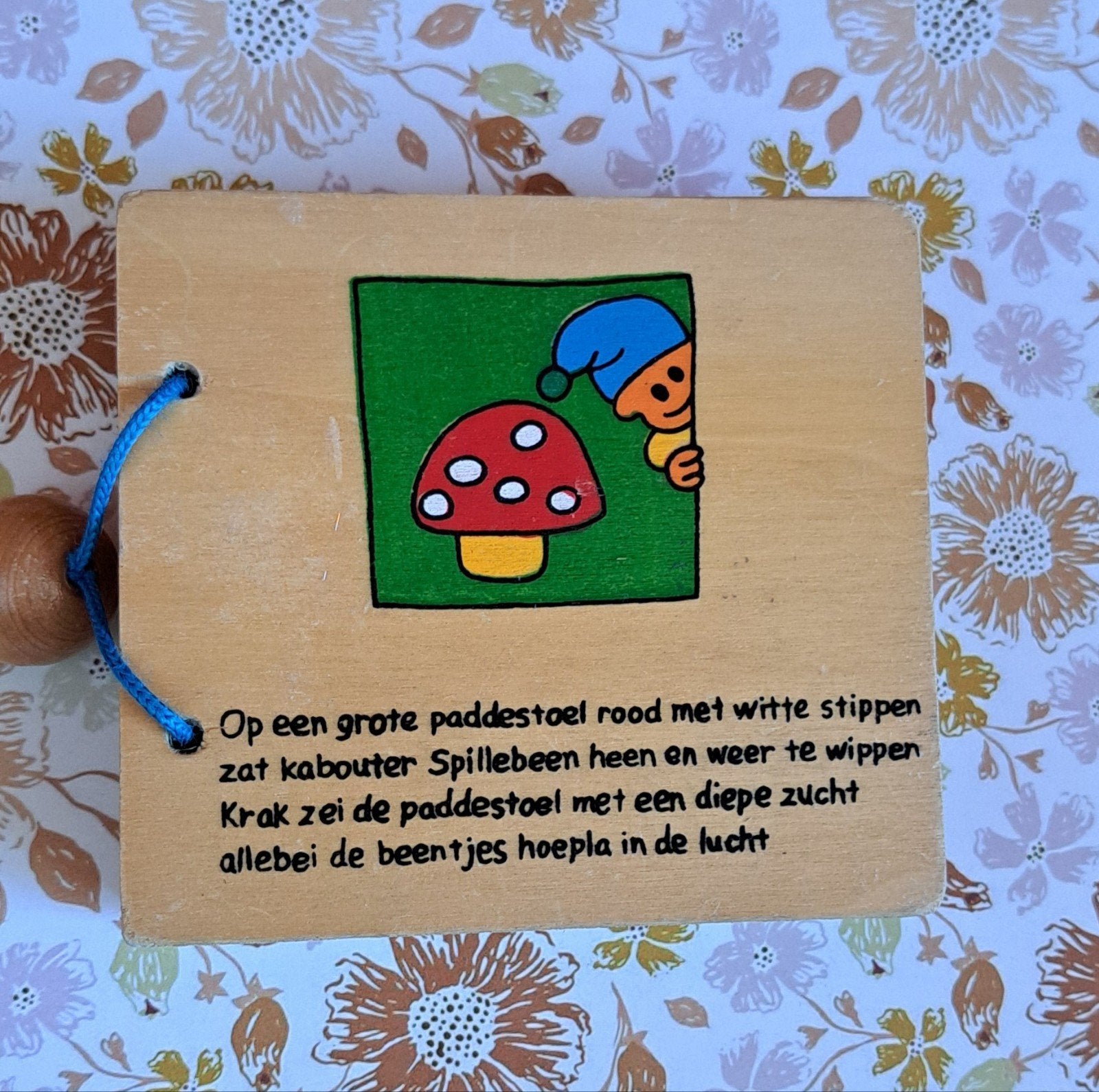 Houten boekje, vrolijke kinderliedjes, Ophalen of Verzenden, Zo goed als nieuw