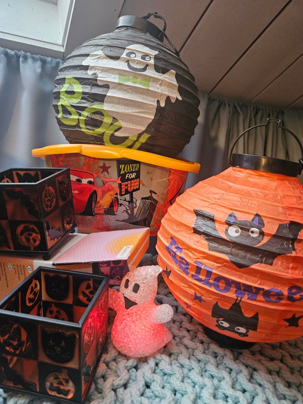 Halloween decoratie set, Ophalen of Verzenden, Gebruikt