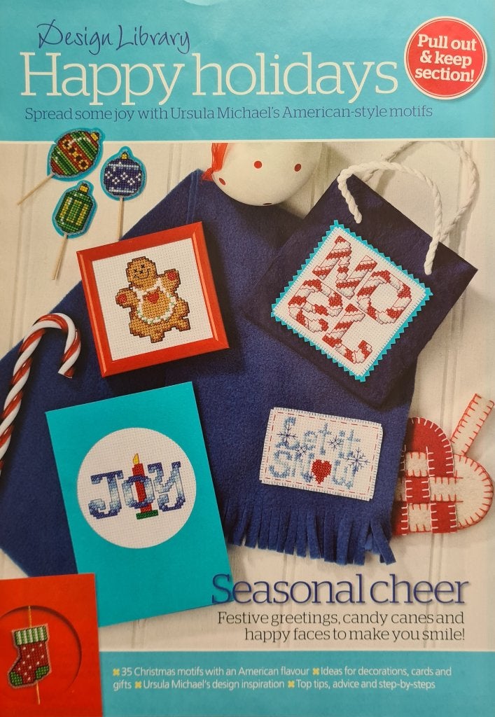 Happy Holidays 35 Amerikaanse Kerst borduurpatronen, Ophalen, Nieuw, Handborduren, Patroon