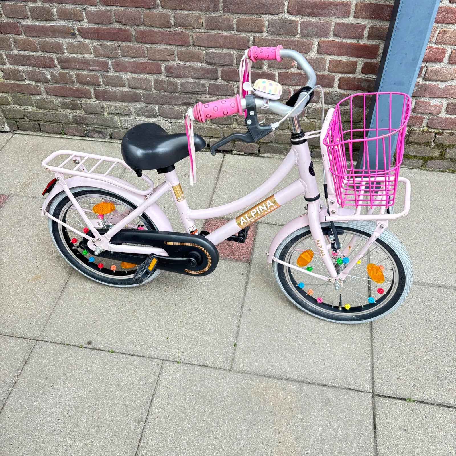 Meisjesfietsje 16 inch 3 stuks, Ophalen, Gebruikt, 16 tot 20 inch
