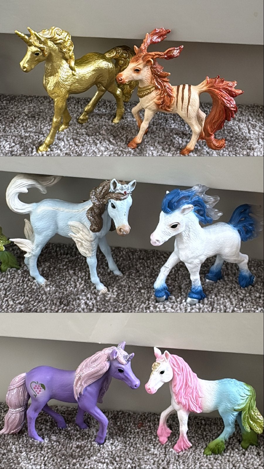 Schleich Bayala eenhoorns veulens - set of los te koop, Ophalen of Verzenden, Gebruikt