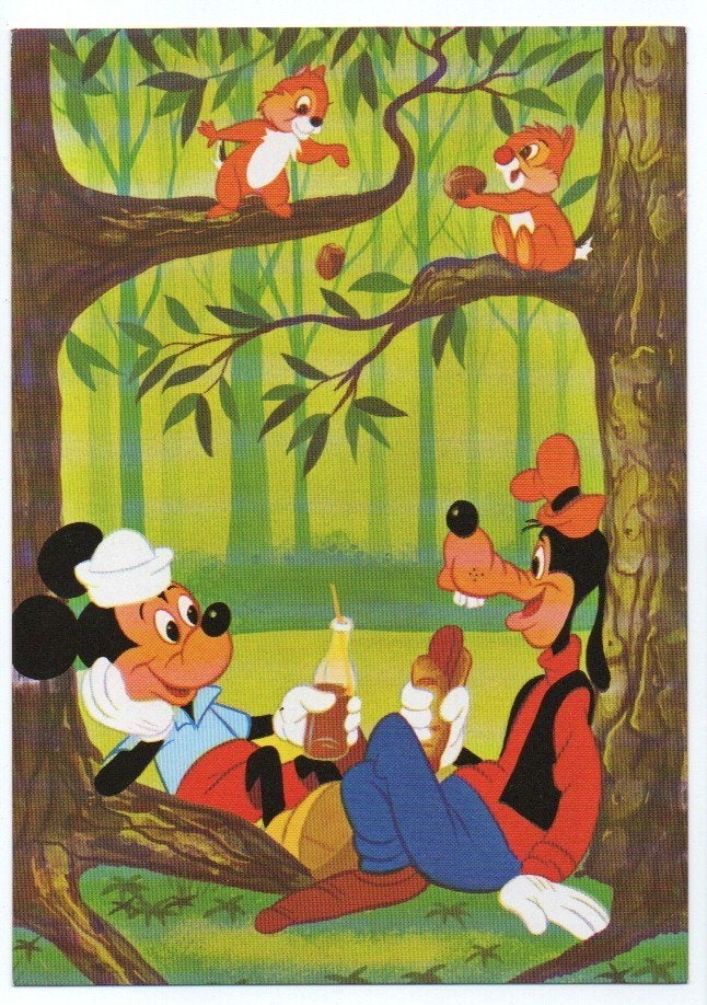 Disney (16) Mickey Mouse en Goofy, Ophalen of Verzenden, 1980 tot heden, Ongelopen, Sterren en Beroemdheden
