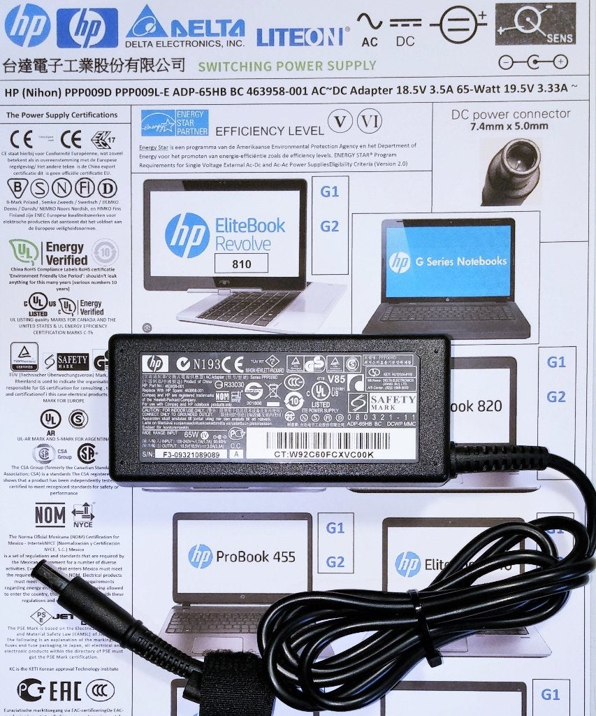 HP 677770-001 19.5V 3.33A 65W PPP009L-E Adapter Oplader