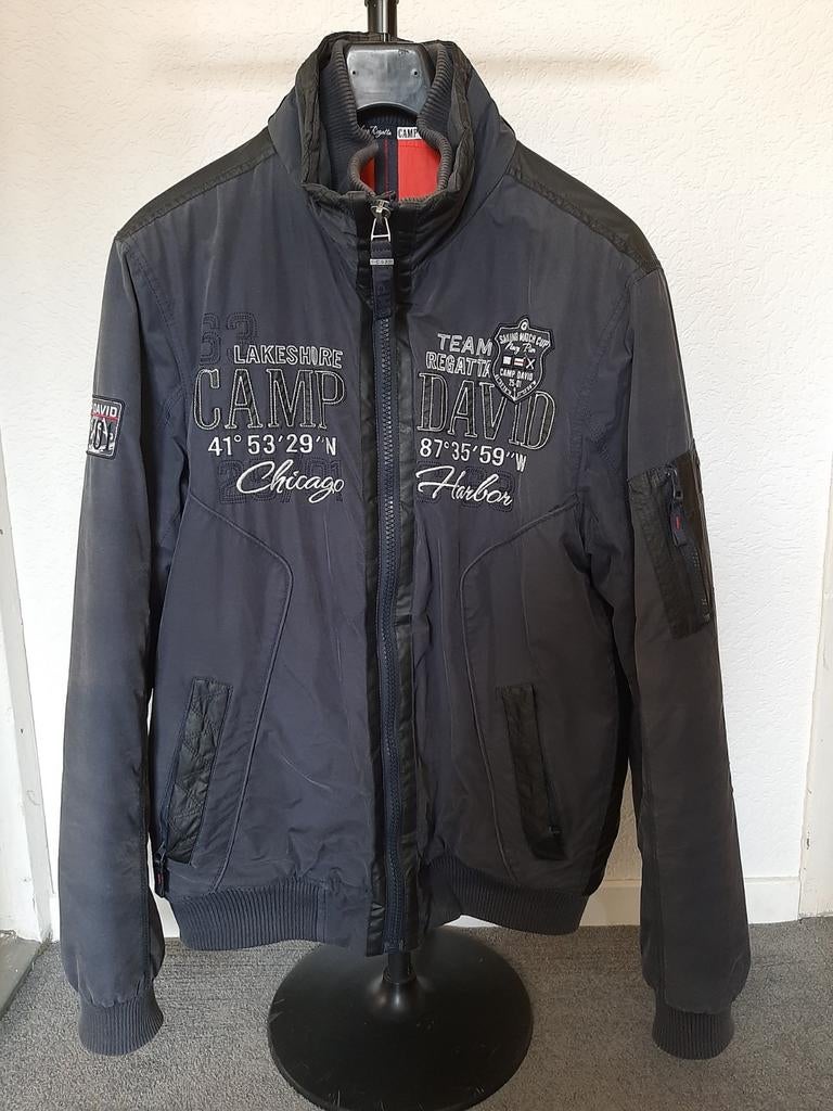 Camp David winter jas maat M / L in prima staat., Ophalen, Maat 52/54 (L), Blauw, Zo goed als nieuw