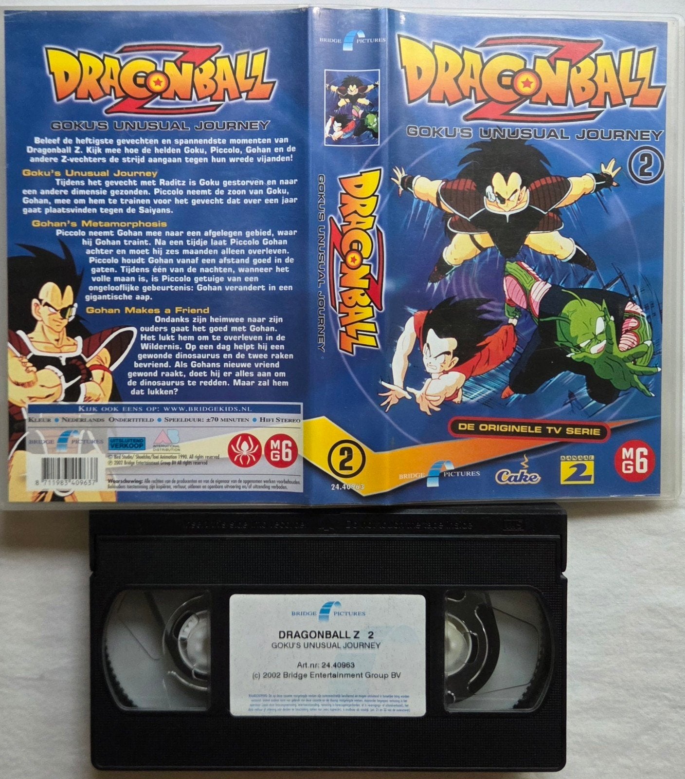Dragonball Z Gokus Unusual Journey 2 VHS Cartoon/Anime, Alle leeftijden, Ophalen of Verzenden, Gebruikt
