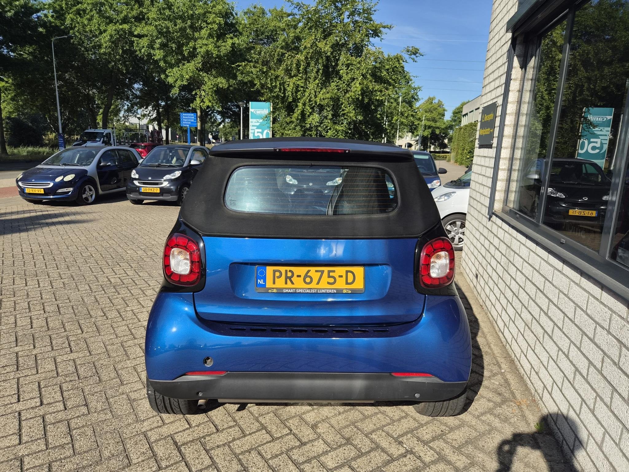 smart fortwo cabrio 1.0 Passion, Auto's, Automaat, Gebruikt, Cabriolet, Blauw