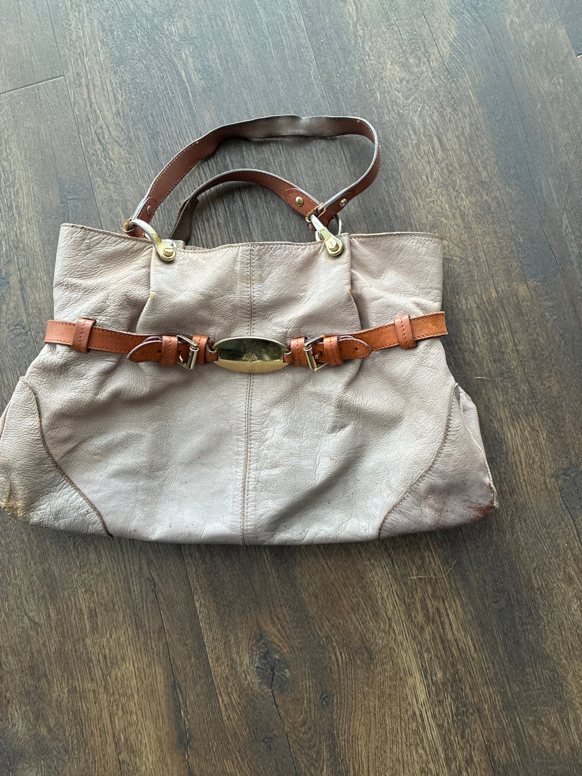 Vinted Mulberry tas - Beige leer, Ophalen of Verzenden, Gebruikt, Beige, Handtas