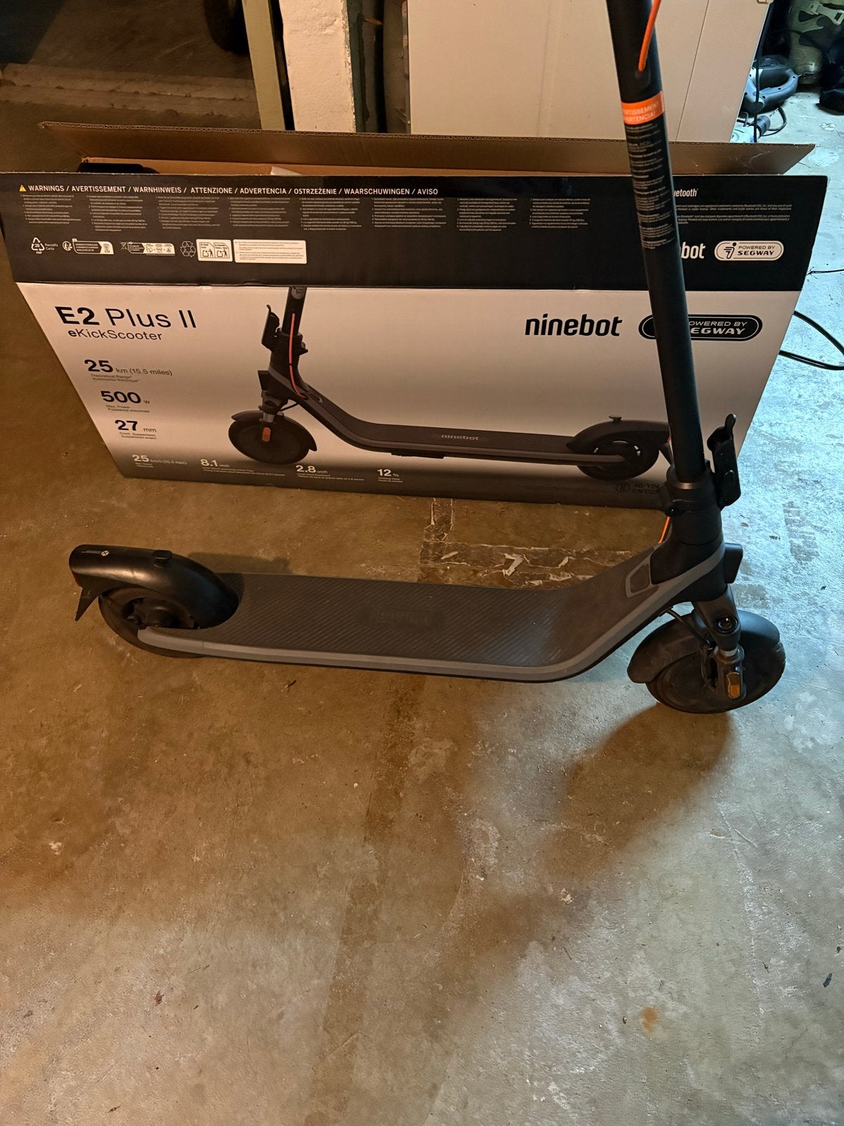 Ninebot E-step E2 Plus Upgraded Version elektrische step, Fietsen en Brommers, Ophalen, Zo goed als nieuw, Elektrische step (E-scooter)