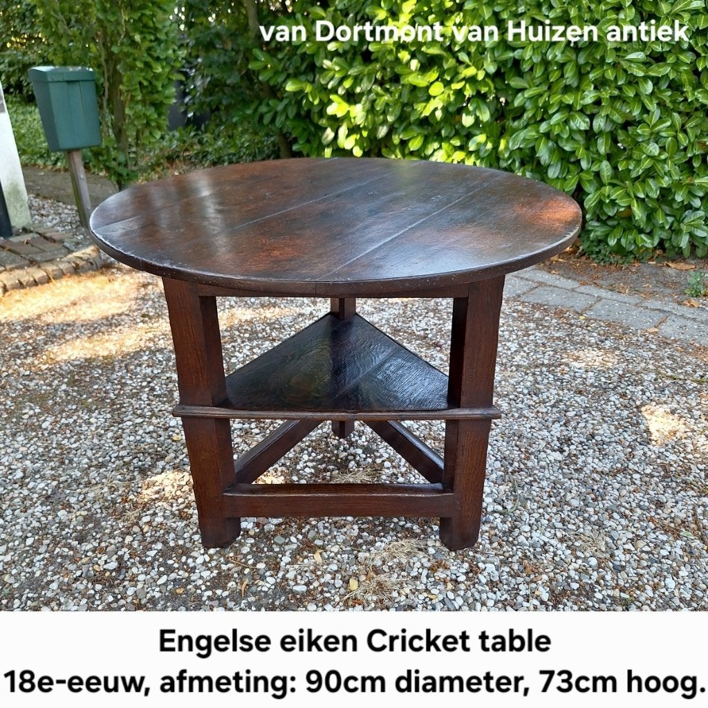 Engelse Cricket Table 18e eeuw., Ophalen