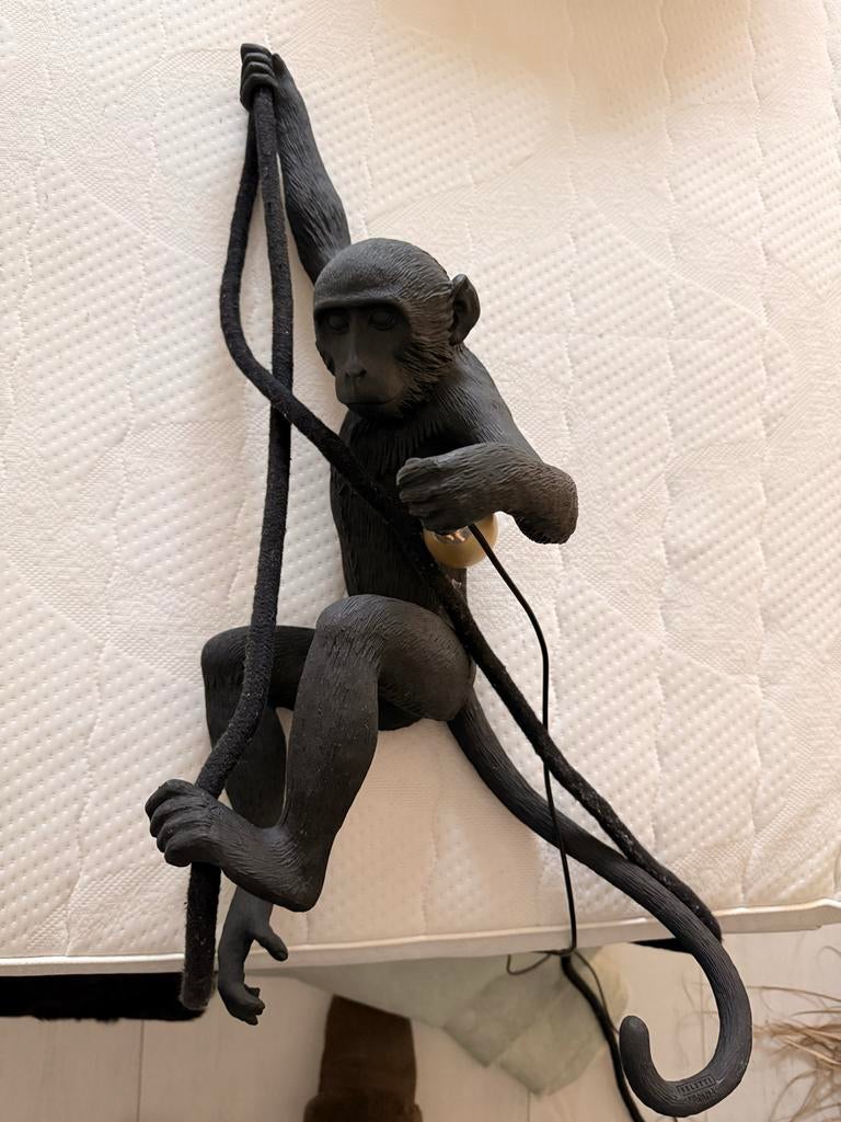 Aap lamp - Zwart - Hanglamp/Wandlamp Seletti, Ophalen, Zo goed als nieuw