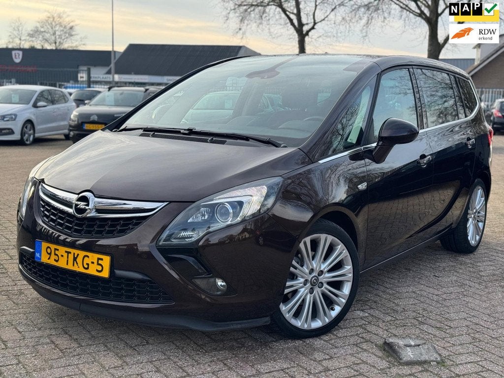 Opel Zafira Tourer 1.4 Cosmo NAVIGATIE CRUISE CTRL PDC PANOR, Euro 5, 4 cilinders, Bruin, Origineel Nederlands