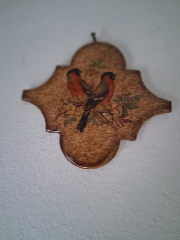 tegeltje goudvink, Ophalen, Zo goed als nieuw, Vogel, Beeldje of Figuurtje