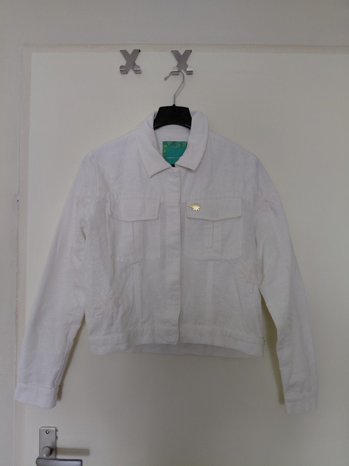 Fabienne Chapot Palm Jacket - Witte spijkerjas, Fabienne Chapot, Ophalen of Verzenden, Zo goed als nieuw, Wit
