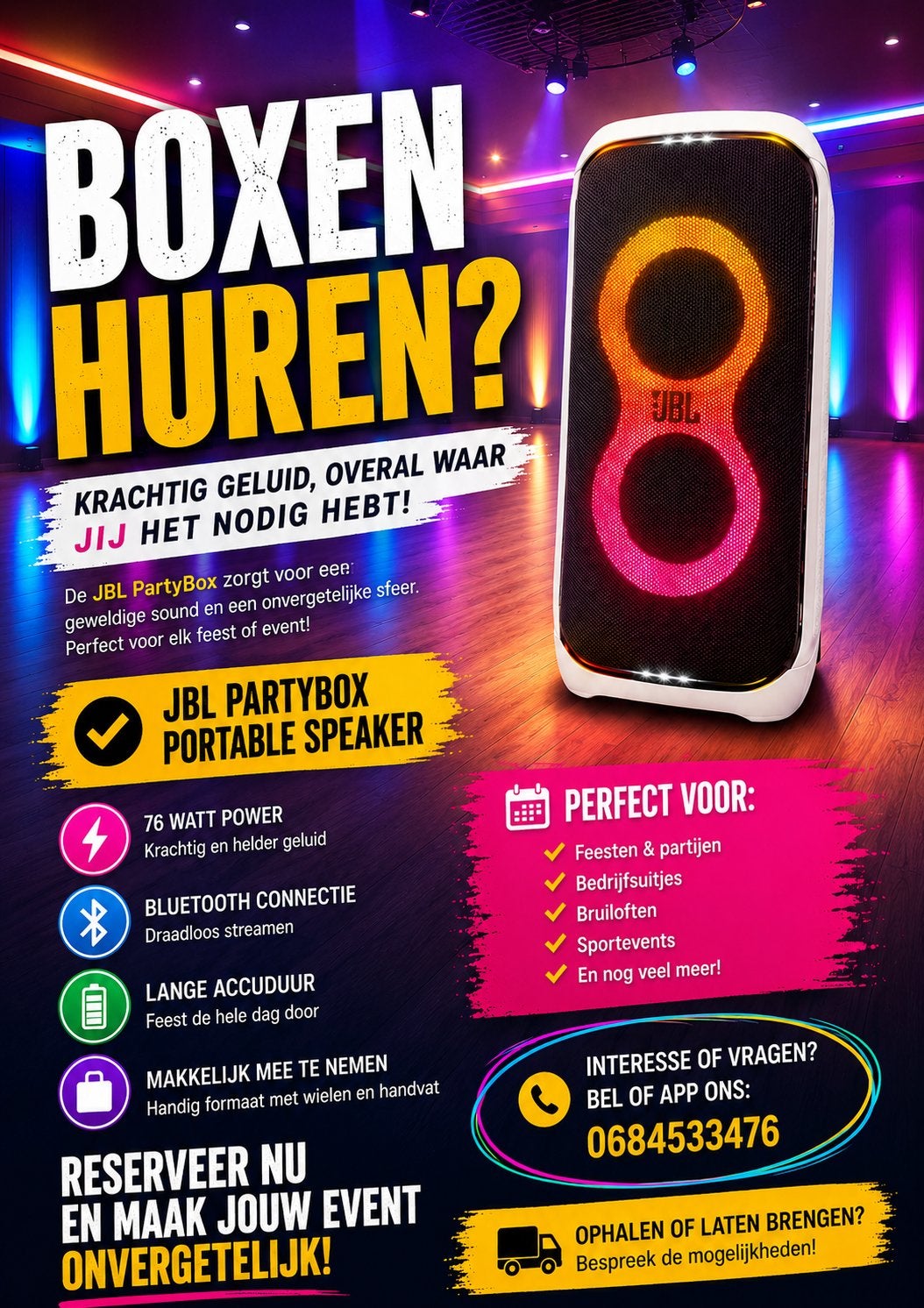 Boxen huren?, Tickets en Kaartjes, Eén persoon
