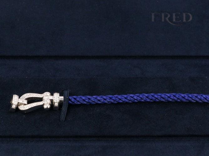 Splinternieuwe FRED Force 10 Bracelet Armband NIEUW MET DOOS, Staal, Blauw, Nieuw, Ophalen of Verzenden