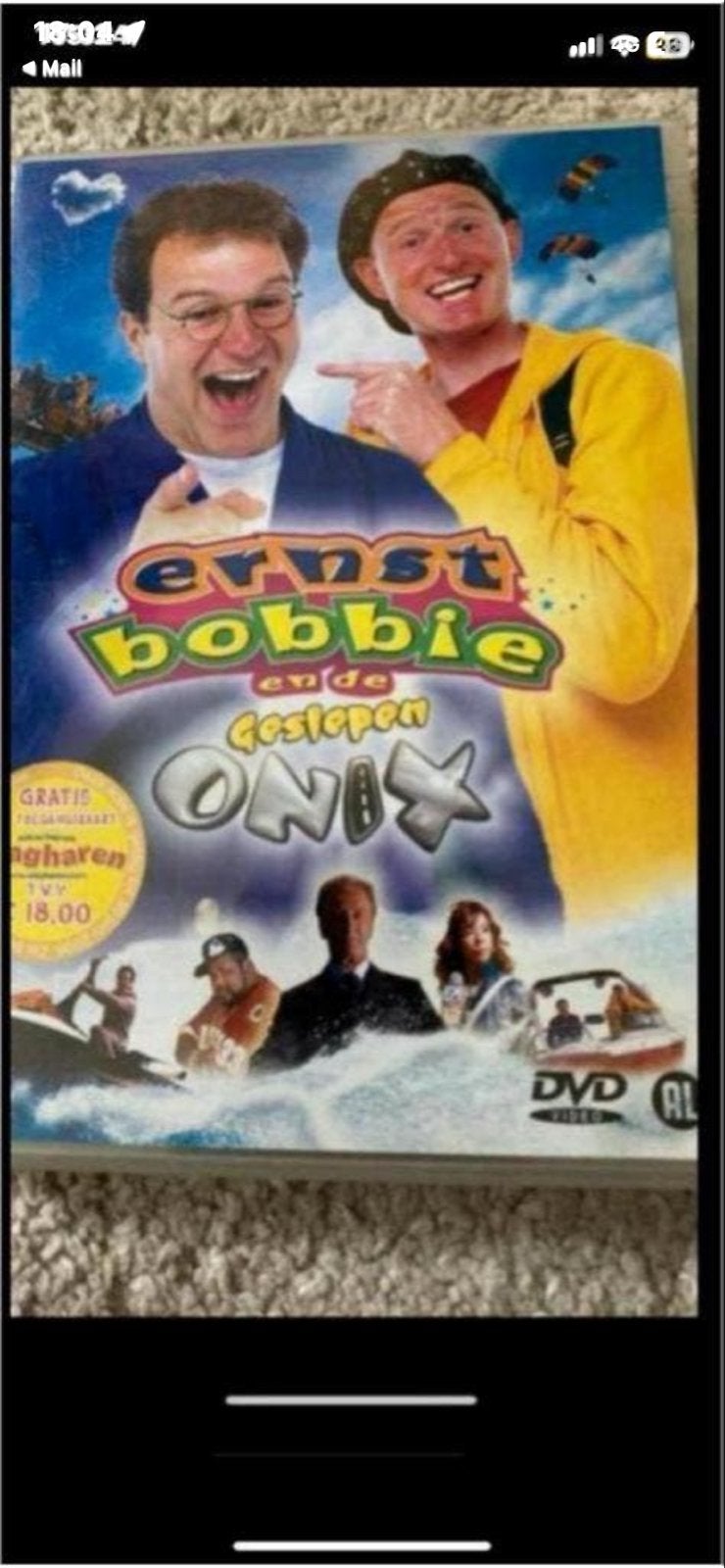 Ernst, Bobbie en de Geslepen Onix DVD - Avontuurlijke Film, Avontuur, Gebruikt, Alle leeftijden, Film