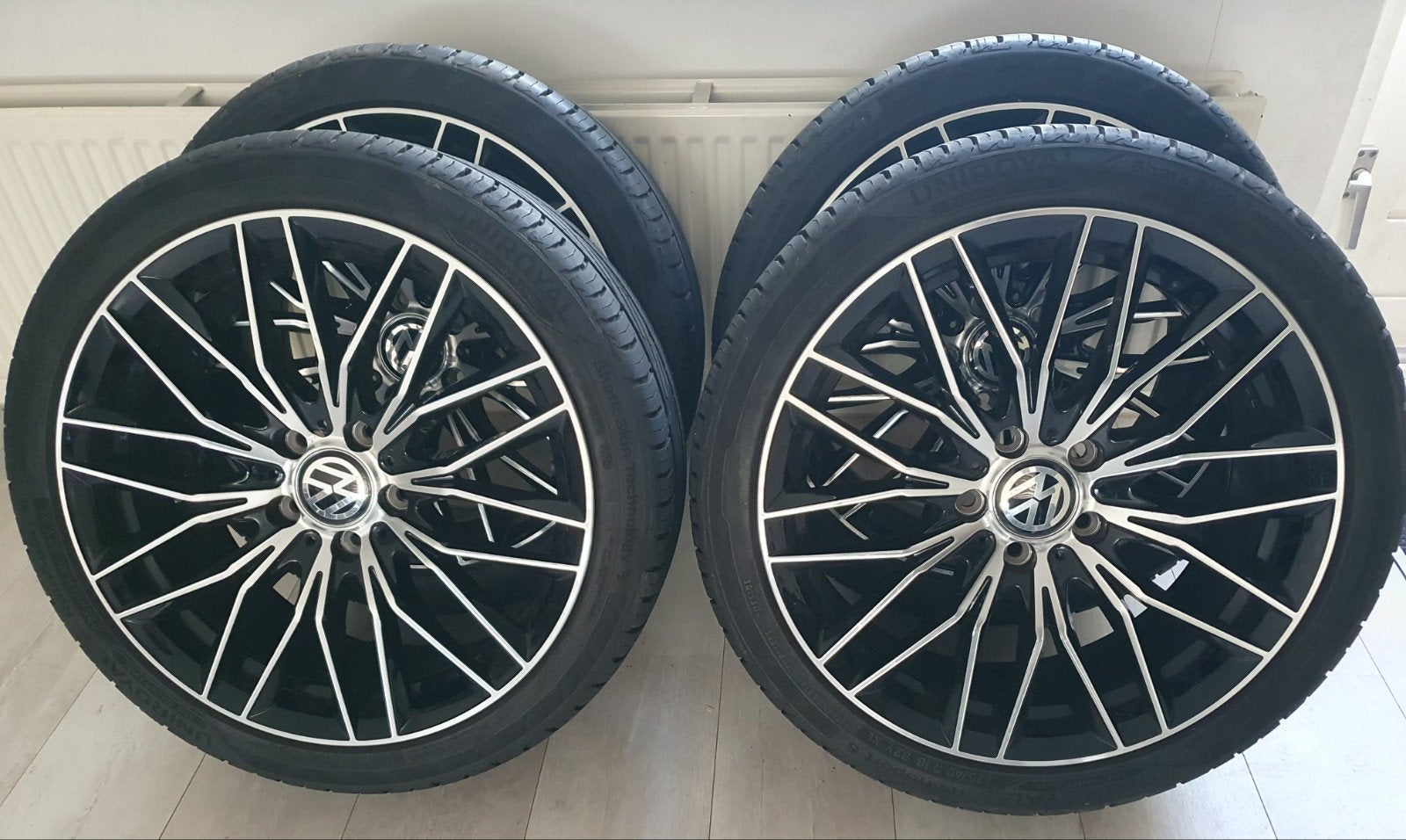 volkswagen golf 18 inch velgen 9 mm profiel banden zgan !!!, 18 inch, Banden en Velgen, Ophalen of Verzenden, Personenwagen