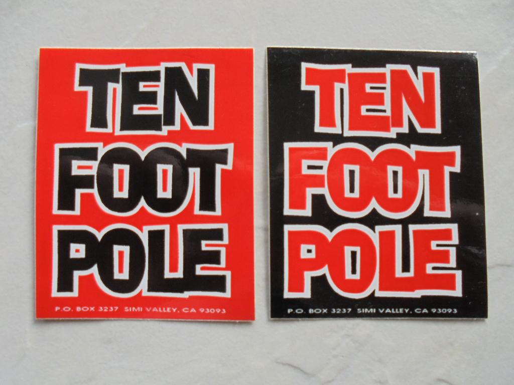 TEN FOOT POLE stickers 1998, Ophalen of Verzenden, Nieuw, Overige typen