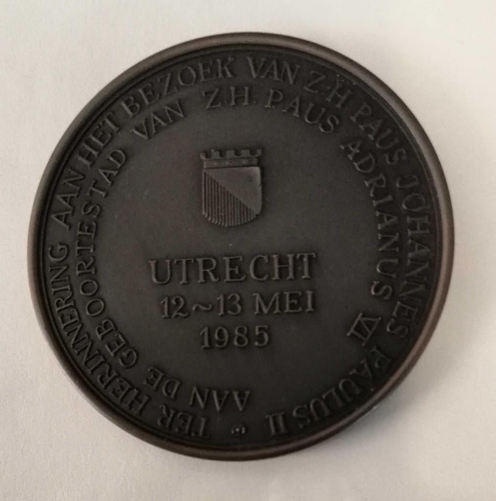 Penning Bezoek Paus, Verzenden, Overige materialen, Nederland