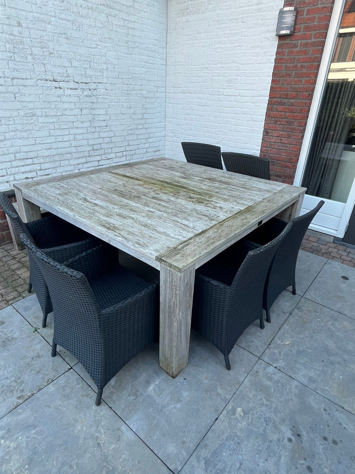 Houten tuintafel, Ophalen, Gebruikt, Rechthoekig, Hout