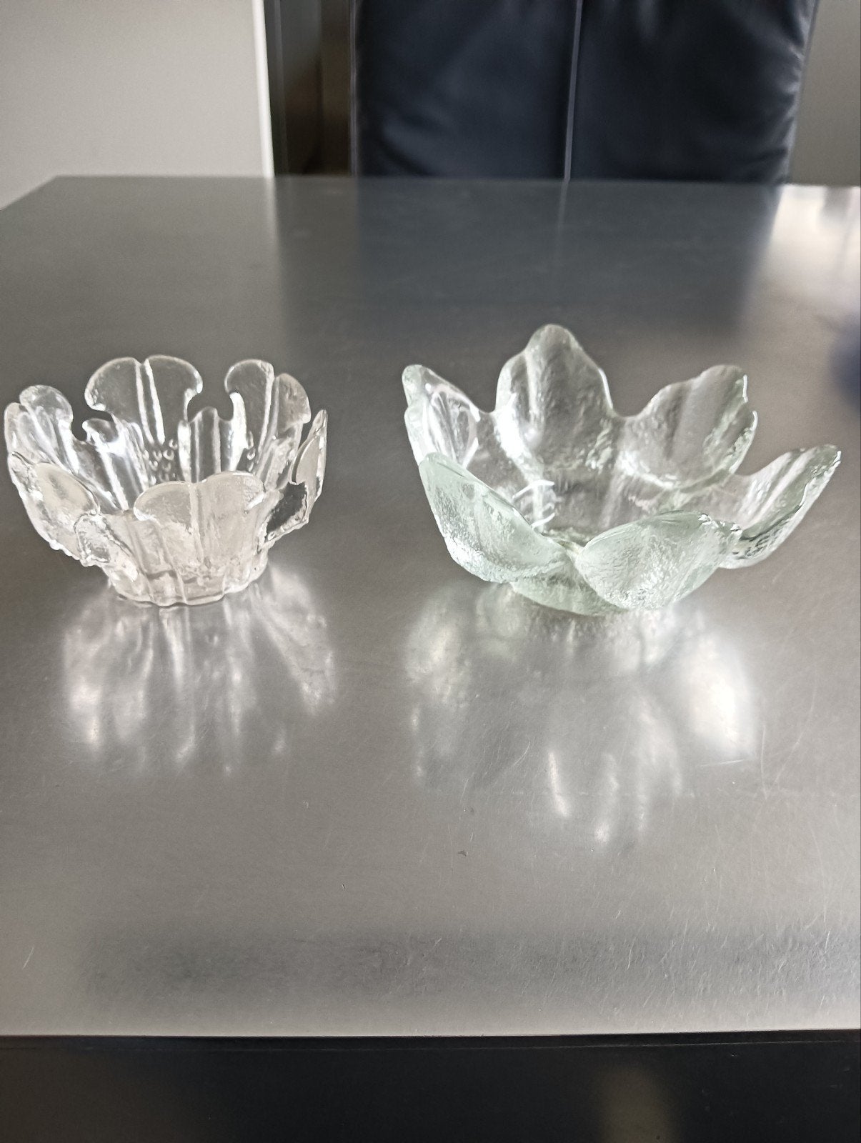 Set van 2 glazen waxinelichthouders Kosta Boda, Gebruikt, Meerkleurig, Kosta Boda, Waxinelichthouder
