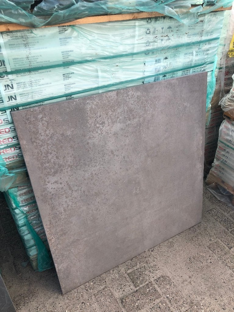 keramische terrastegels Materika Cenere 100x100x2 cm actie, Keramiek, Nieuw, Ophalen of Verzenden, 10 m² of meer