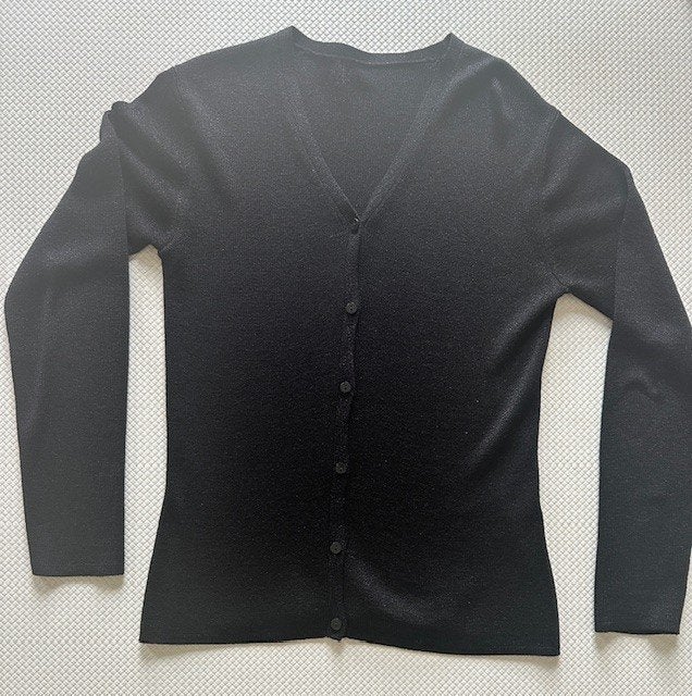 Vest met glitter draad, maat 36 / 38 zgan (K62), Zwart, Onbekend., Ophalen of Verzenden, Zo goed als nieuw