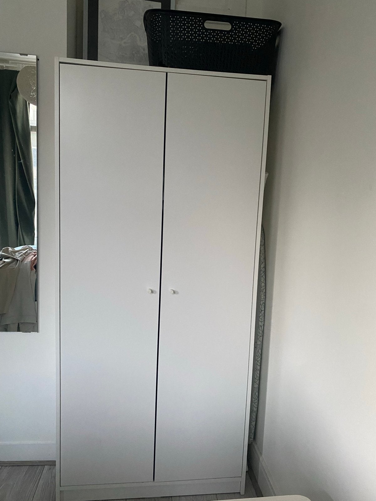 IKEA KLEPPSTAD kledingkast wit 79x55x176 cm, Ophalen, Overige materialen, Gebruikt, 50 tot 100 cm