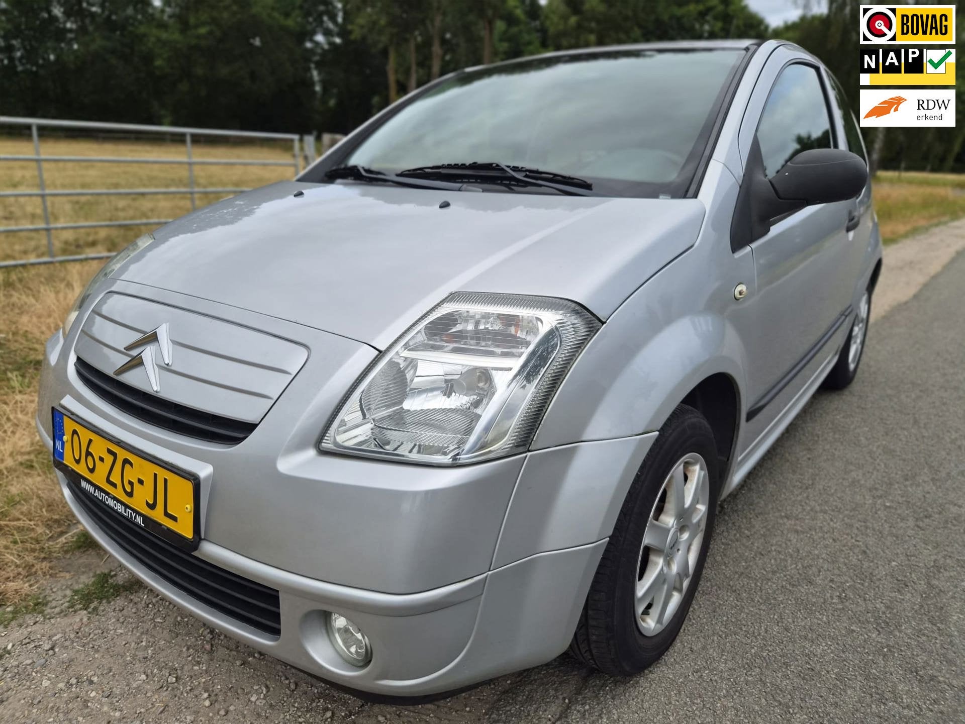 Citroen C2 1.4i Image dealer ond AIRCO pas 50.657km!, Auto's, Zwart, 4 cilinders, 965 kg, Origineel Nederlands