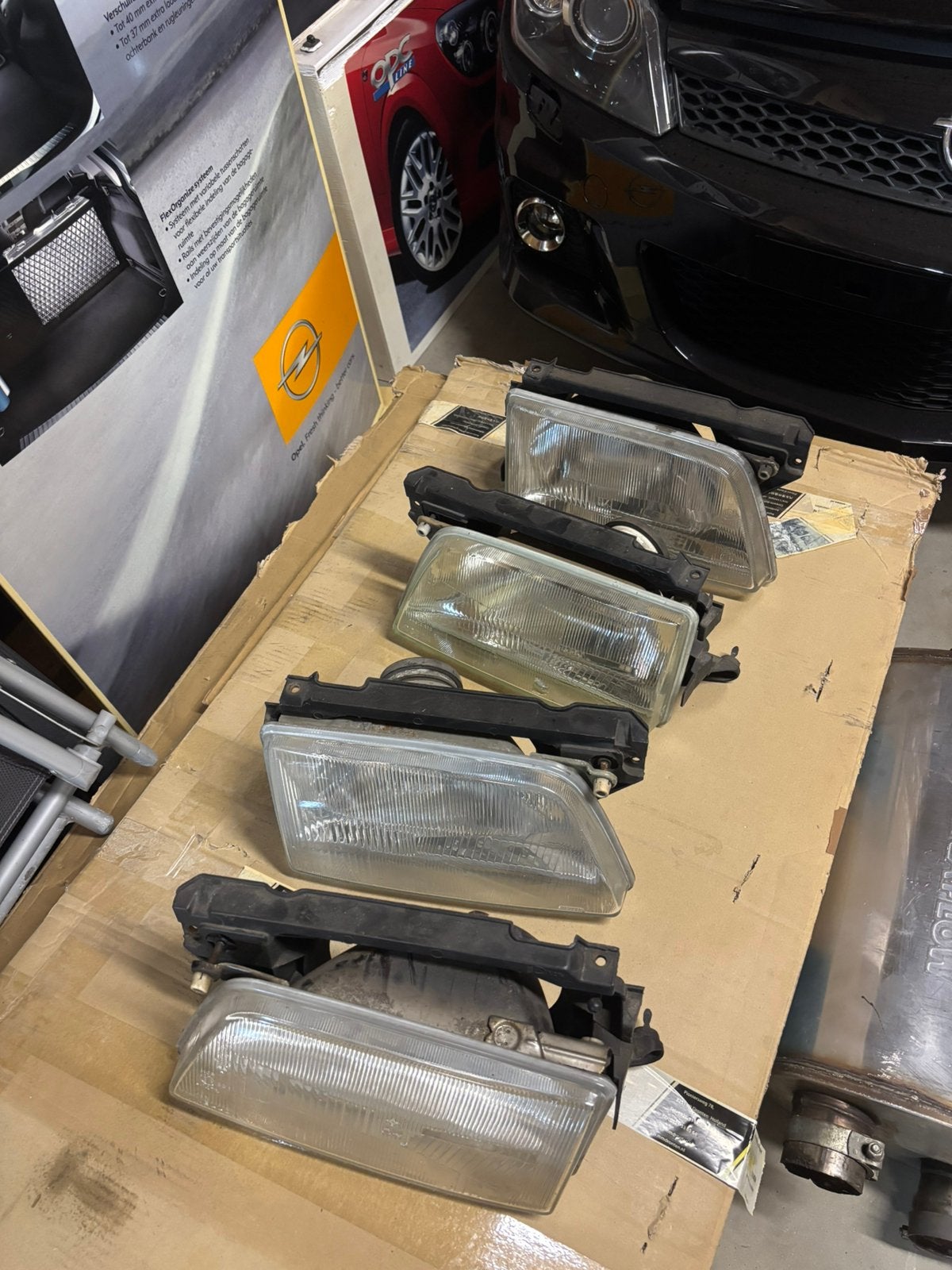 4x Opel Kadett E koplampen, Ophalen of Verzenden, Opel