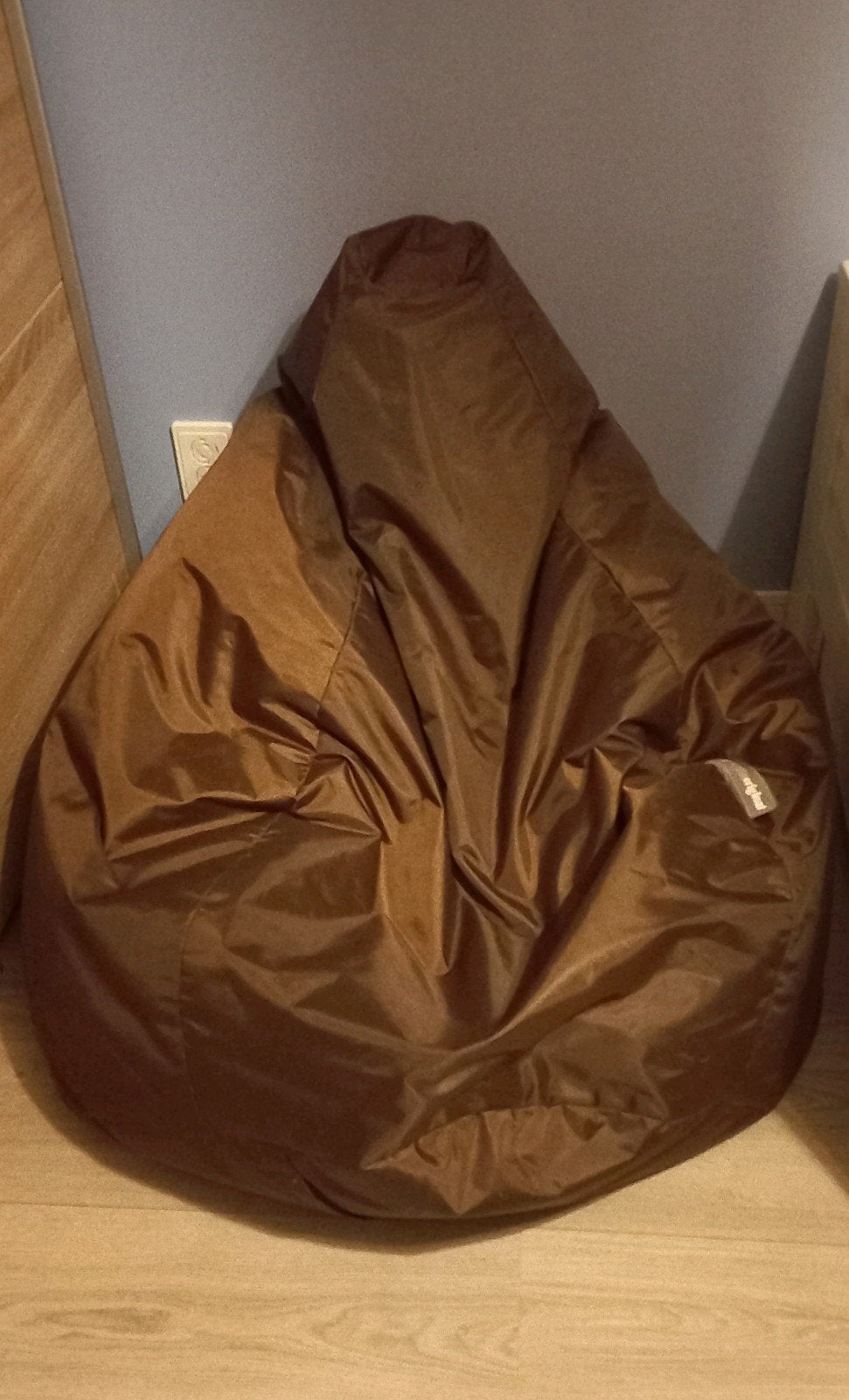 Big Bertha Original Zitzak met Poef - Bruin, Ophalen, Modern, Lounge, 100 tot 125 cm, Zo goed als nieuw