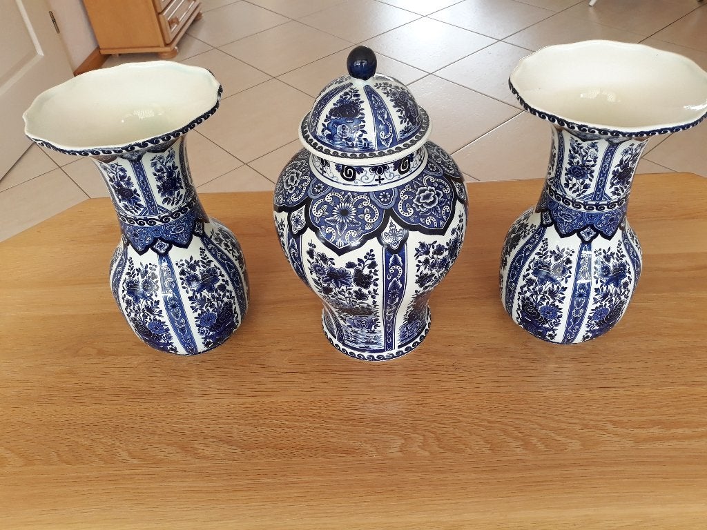 Prachtig Delfts Blauw kaststel - Onbeschadigd, Antiek en Kunst, Antiek | Keramiek en Aardewerk, Ophalen of Verzenden