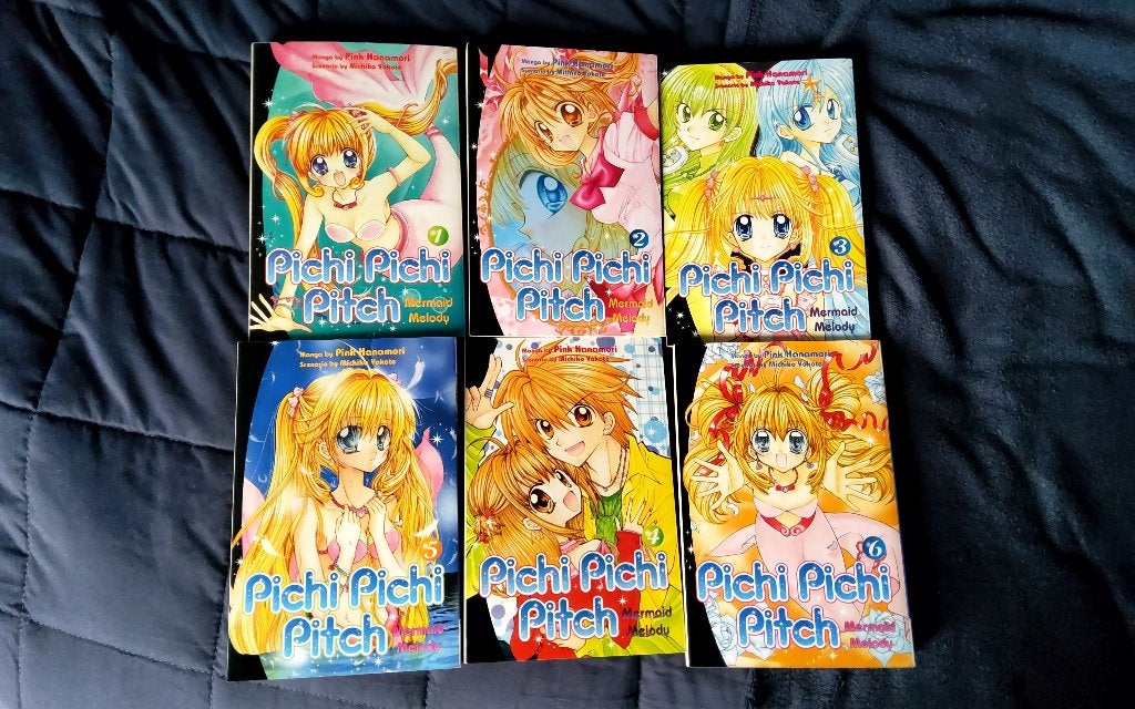 Mermaid Melody 1-6 manga's, Ophalen, Zo goed als nieuw, Japan (Manga), Meerdere comics