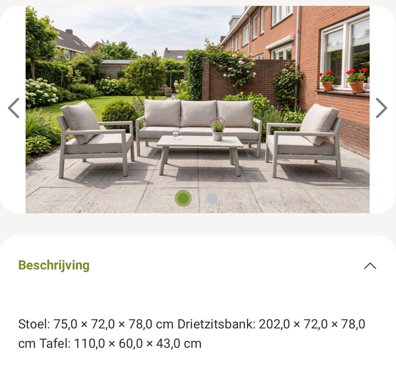 Foto 2 van Nieuw Tuinset - Ongeopend in verpakking