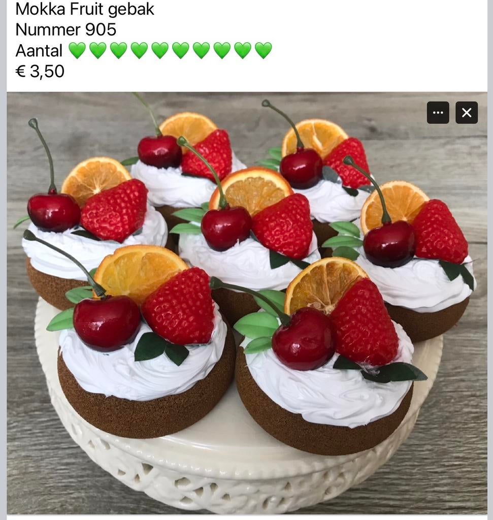 Div decoratie nep gebak gebakje gebakjes DEEL 1, Ophalen, Nieuw
