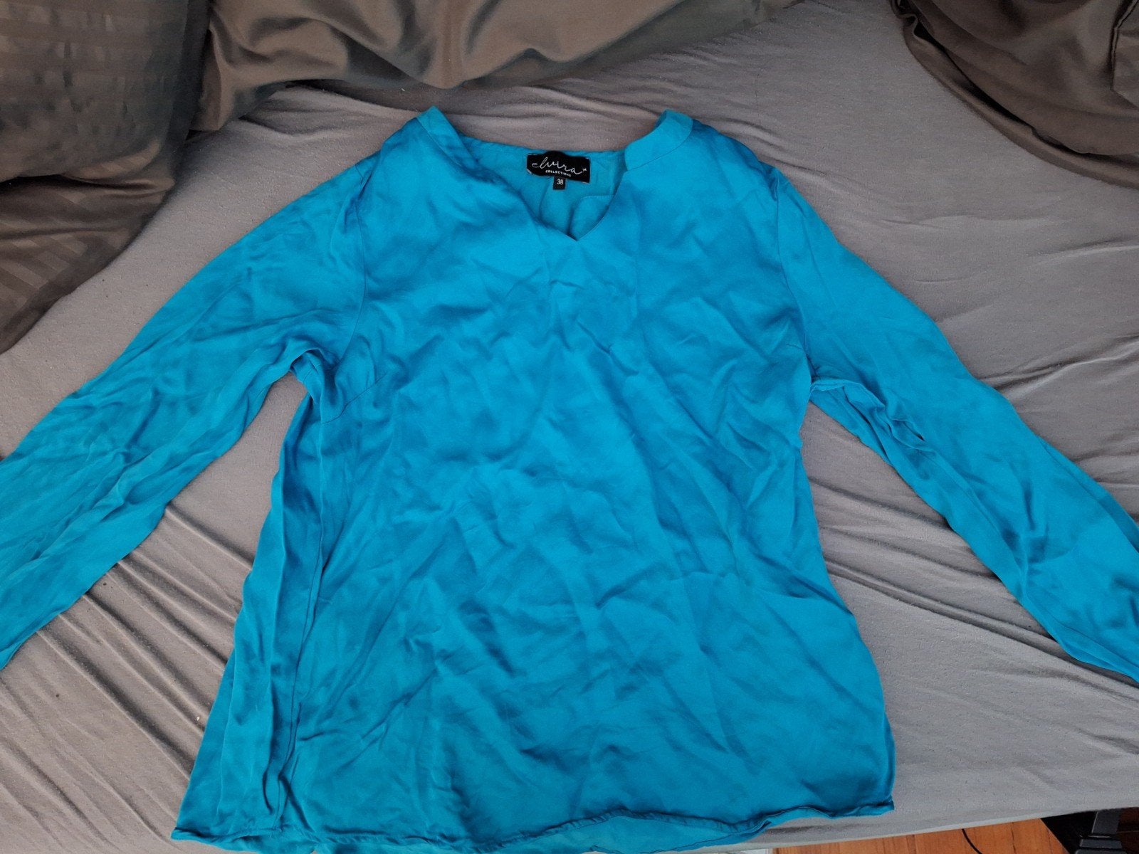 Blauw shirtje van Elvira, maat 38, Maat 38/40 (M), Nieuw, Lange mouw, Elvira
