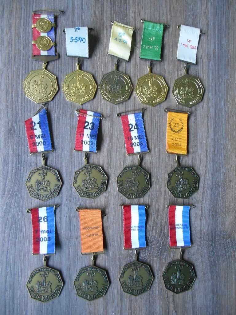 Medaille Capitulatietocht / Bevrijdingstocht Wageningen, Postzegels en Munten, Ophalen of Verzenden, Overige materialen, Nederland