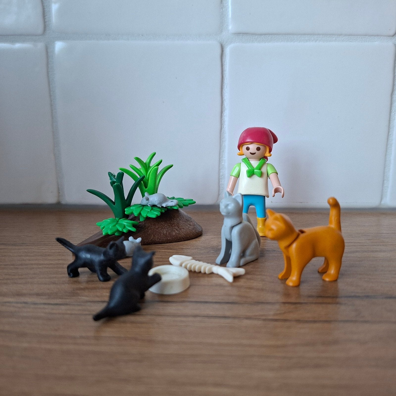 Playmobil 4493 Kattenfamilie, Kinderen en Baby's, Speelgoed | Playmobil, Ophalen of Verzenden, Gebruikt, Complete set, Overige typen