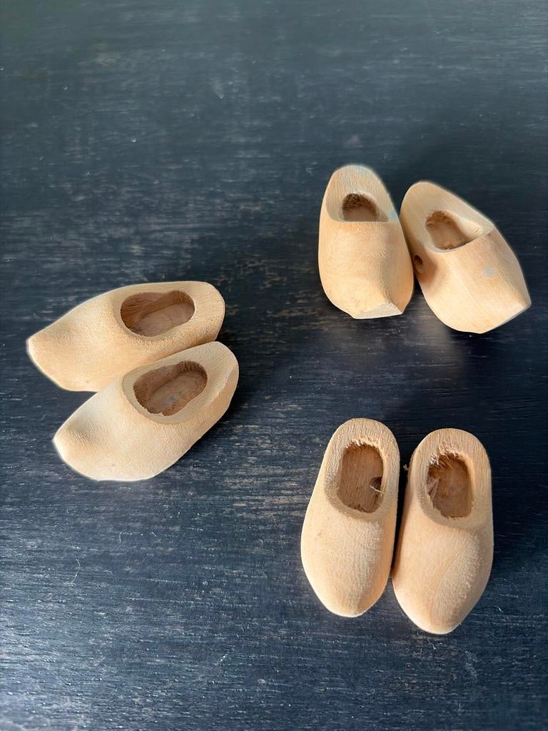 Miniatuur houten klompjes - 3cm - Knutselmateriaal, Ophalen of Verzenden, Nieuw