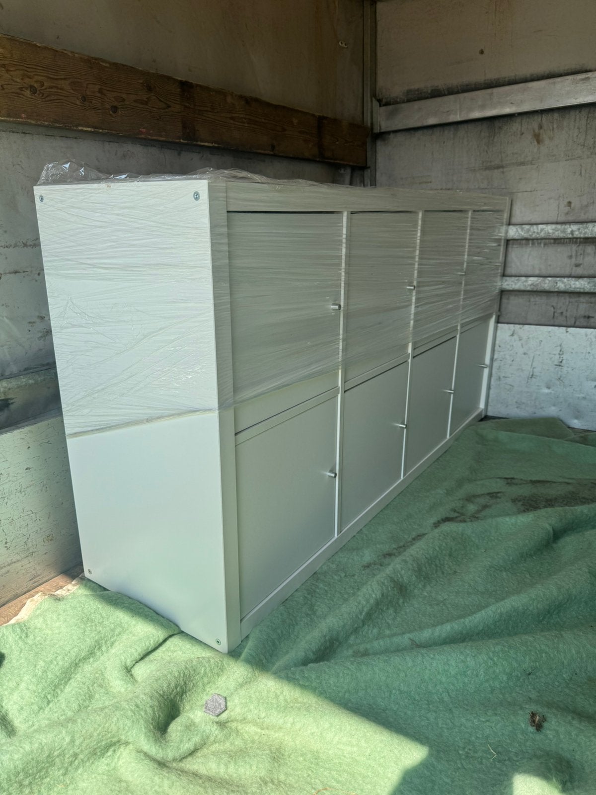 Kallax 2x4 met deurtjes wit ikea, Huis en Inrichting, Kasten | Buffetkasten, Ophalen, Zo goed als nieuw, 25 tot 50 cm, Minder dan 100 cm