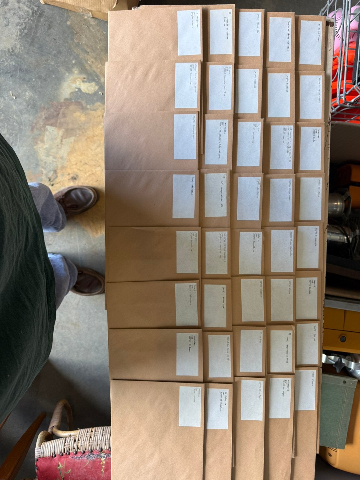 Grote collectie enveloppen met postzegels en stempels, Ophalen of Verzenden, Envelop