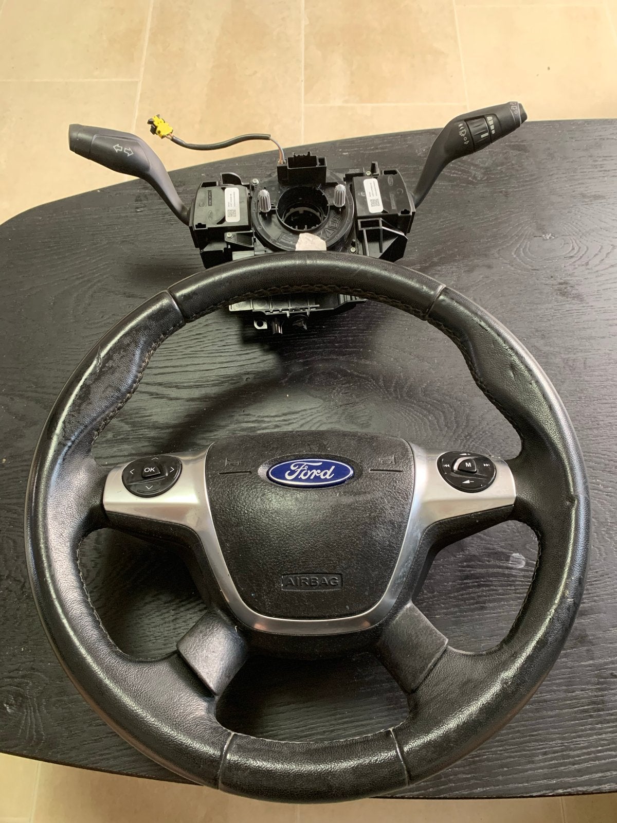 Stuurwiel met Airbag & Schakelaars Ford Focus/C-Max Mk3, Ophalen, Gebruikt