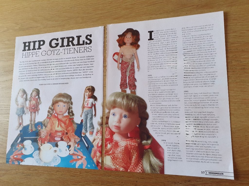 artikel gotz poppen hip girls, Verzamelen, Ophalen of Verzenden, Overige typen