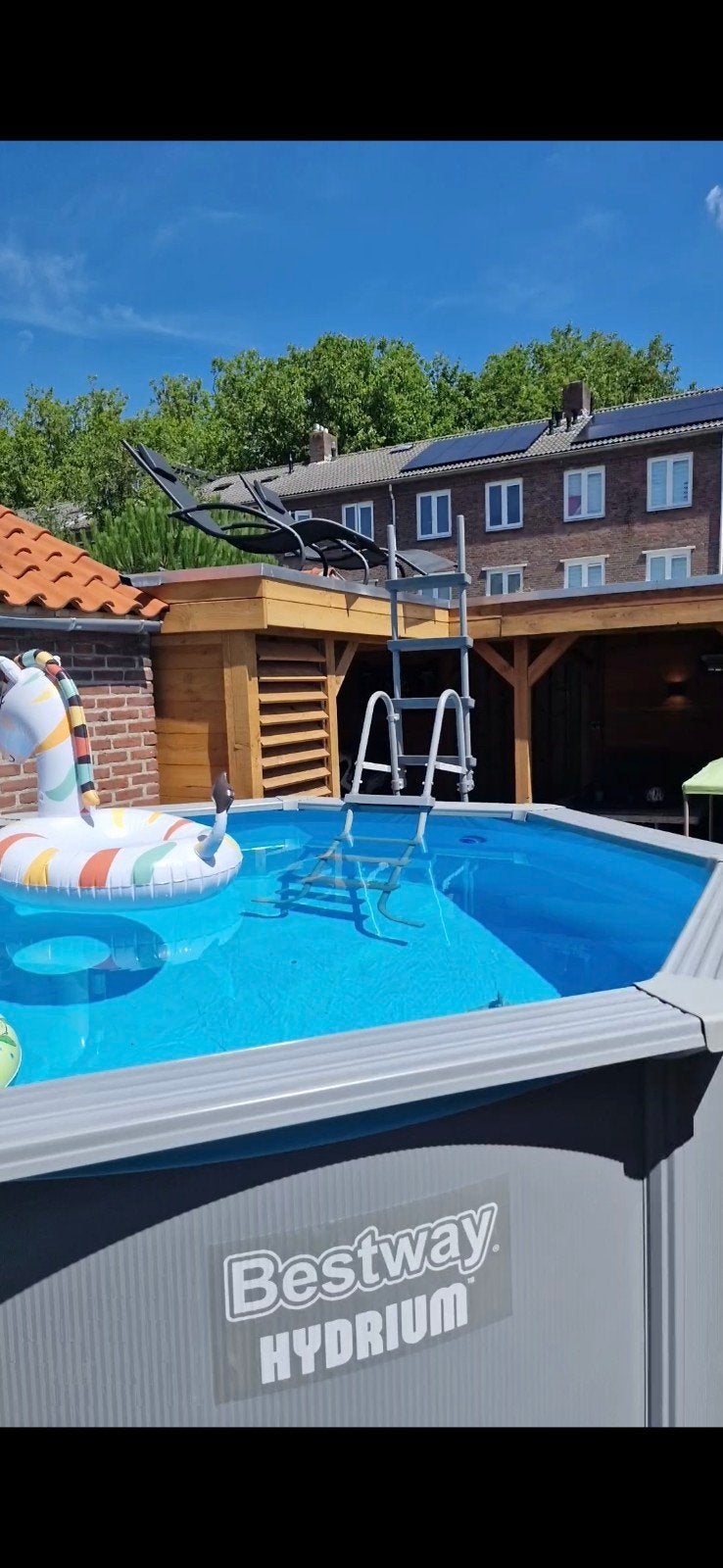 Bestway hydrium 3.00 meter, Tuin en Terras, Rond, 300 cm of meer, Zo goed als nieuw, Opzetzwembad