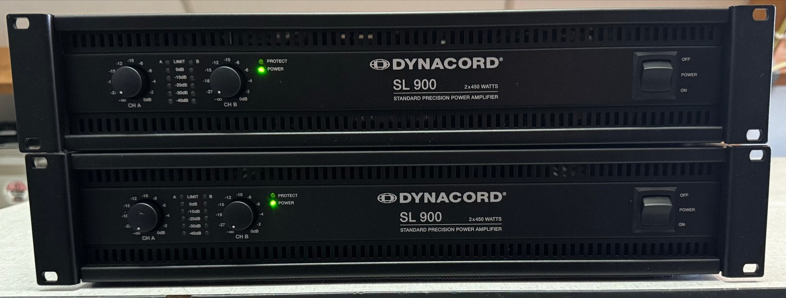 Dynacord SL 900 Eindversterker - 2x450W / 4 Ohm, Gebruikt, 120 watt of meer, Stereo, Ophalen