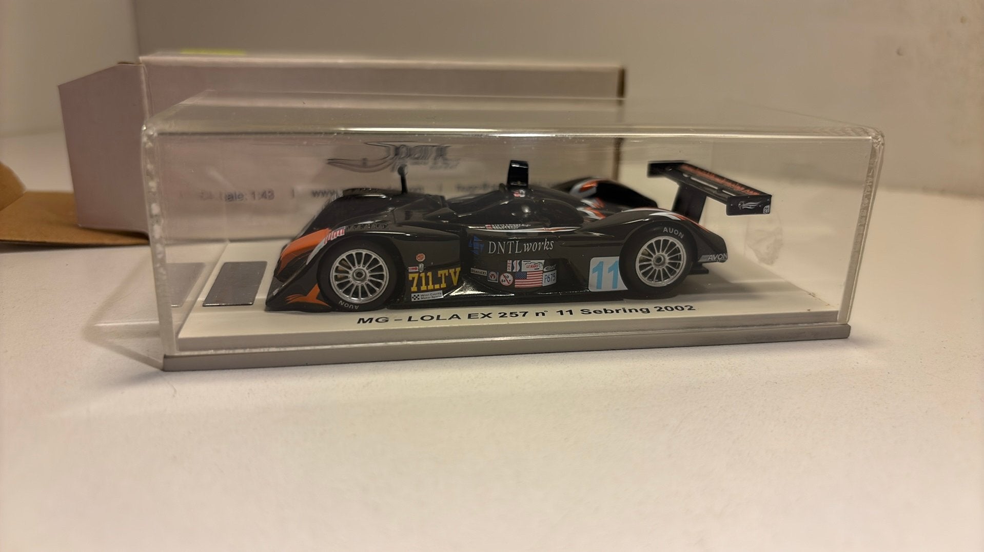 Mg- lola ex 257 #11 sebring 2002 spark 1.43, Overige merken, Auto, Ophalen of Verzenden, A