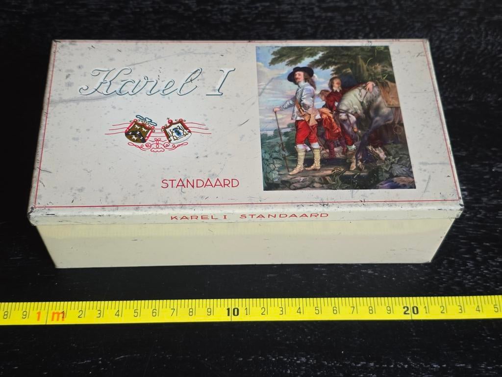 Vintage Karel I Standaard Sigarenblik, Ophalen of Verzenden